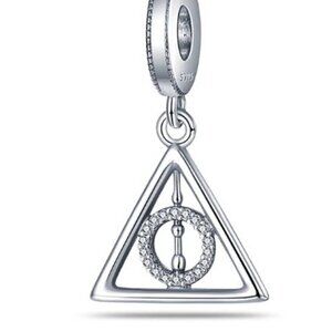 Pandora Warner Bros Sterling Silver Harry Potter Deathly Hallows Bracelet Charm
